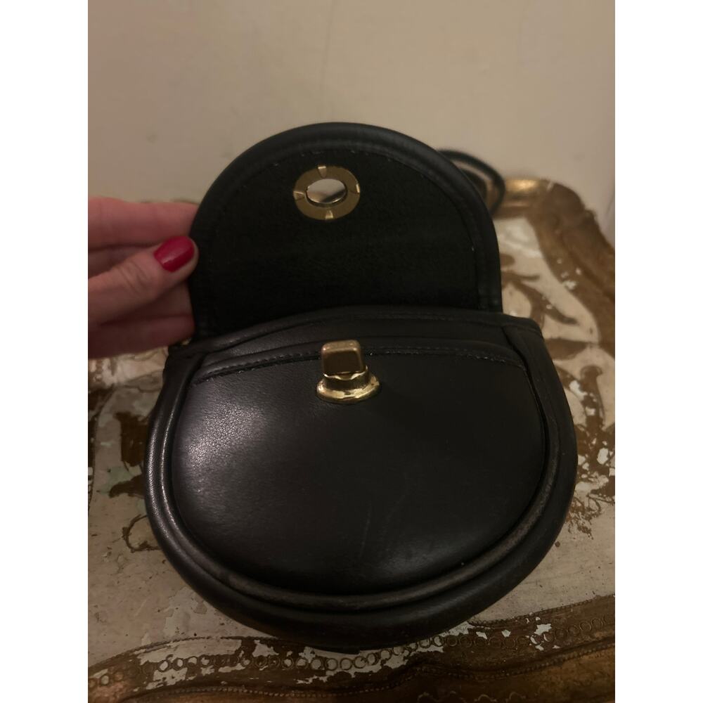 Vintage COACH Black MINI TURN LOCK Crossbody CONVERTIBLE Belt Bag 9826 USA - Picture 7 of 10
